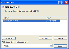 Alarm Settings Corrector for Microsoft Outlook