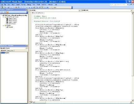 Macro Code Editor - Click to Enlarge